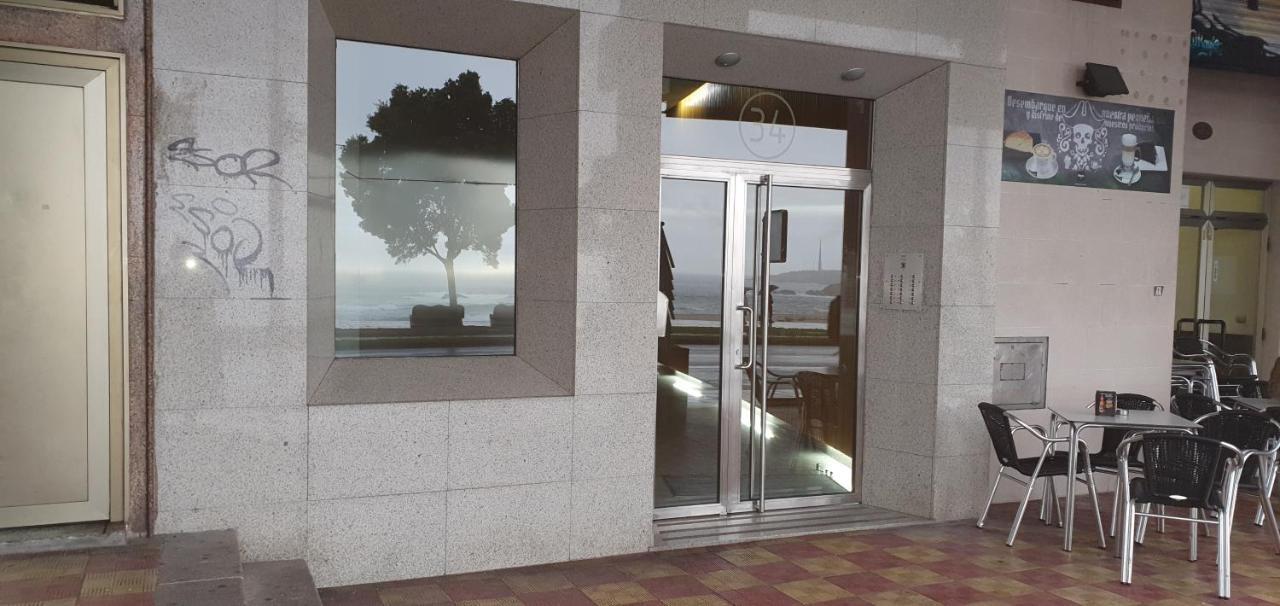 Apartamento Con Increibles Vistas A La Playa De Riazor A Coruña Exterior foto
