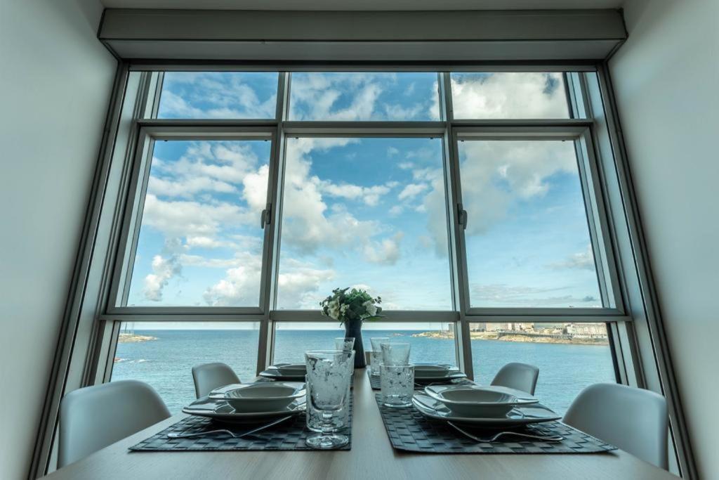 Apartamento Con Increibles Vistas A La Playa De Riazor A Coruña Exterior foto
